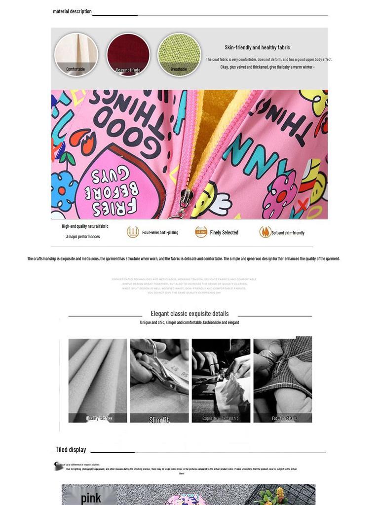 Jenter Fleecefôret Vinterjakke - Moteable Babyjente Baseballtopp for Høst & Vinter