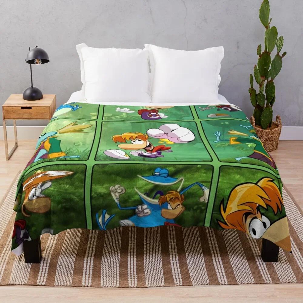 

Rayman characters squares Throw Blanket for babies Decorative Sofas Blankets 100cmx150cm