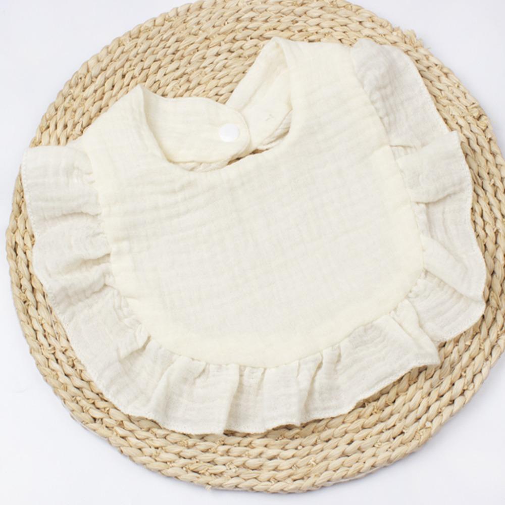 Solid Colored Bandana Drool Bibs Absorbent Teething Drooling Bib Muslin Baby Bibs Boys Girls