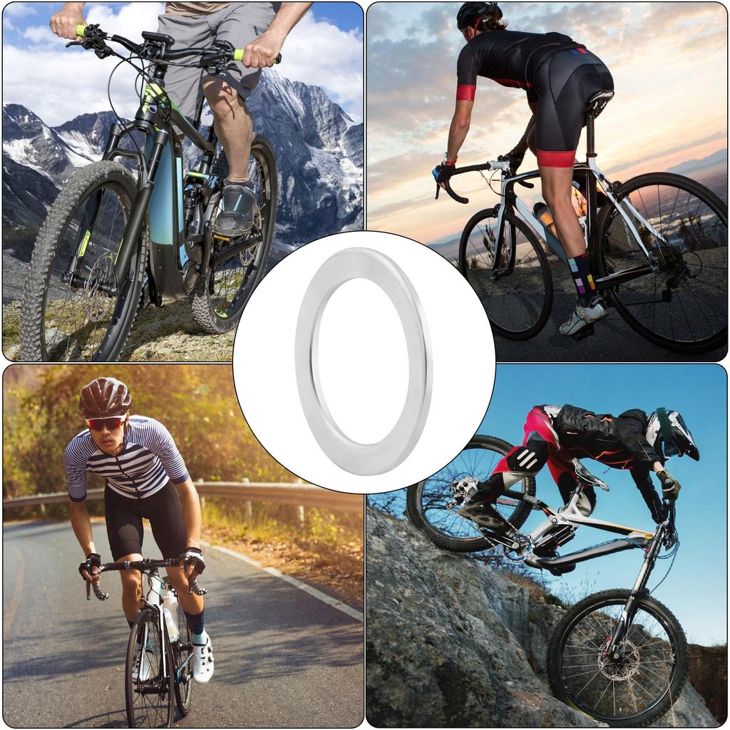 10 buc/pachet Biciclete din oțel inoxidabil Garnitură pedală Biciclete Șaibă pedală Set de înlocuire pentru biciclete de munte rutiere