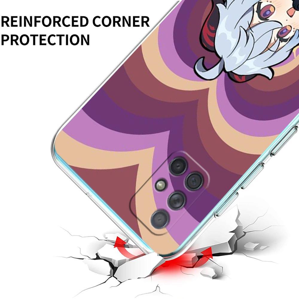 Love Genshin Impact estetické pouzdro na telefon Samsung A51 A71 A21S A12 A11 A31 A41 A03S A22 A13 A33 A73 A53 A52 A32 5G A23 kryt
