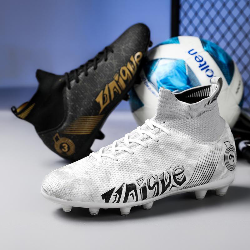 Male Adult Children's Football Shoes TF Short Nails Broken Nails Long Nails Large Size High Top Grass Training Shoes