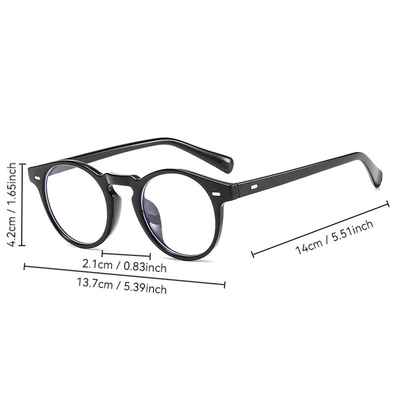 Vintage Round Glasses Women Men Brand Circular Retro Eyeglasses Frame Male Clear Lens Unisex Outdoor Transparent Lens