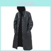 Fashionable Long Raincoat For Men With Logo Design Waterproof And Durable