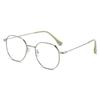 Tea Gold Polygon Prescription Glasses Anti Blue Ray Photochromic Progressive Eyewear for Women Men