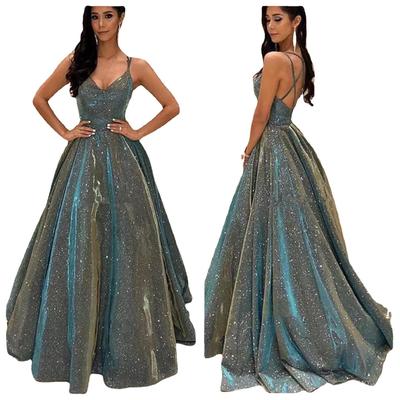 "2024 Shiny A-Line Slimming Tube Top βραδινό φόρεμα"