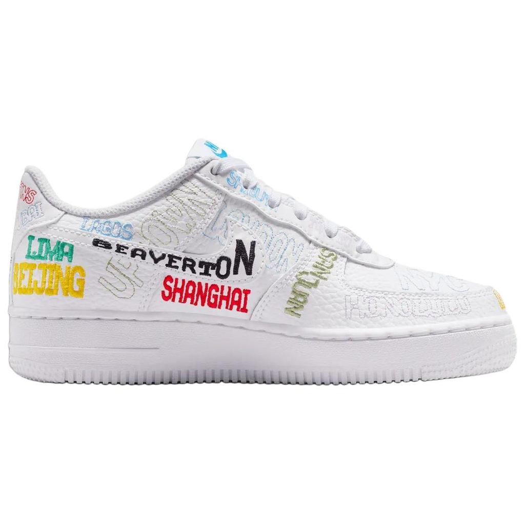 Nike Air Force 1 Low top Kids' Skateboarding Shoes White Kids' IO9739-100