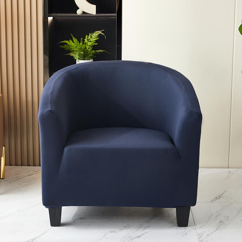 Solid Color Spandex Sofa Cover Relax Stretch Single Seater Club Couch Slipcover for Living Room Elastic Armchair Protector Cover