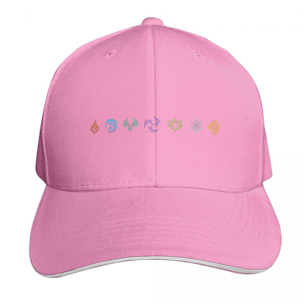 Genshin EleUnisexts Baseball Cap tea Hat Anime Hat Unisex black Boy Womens