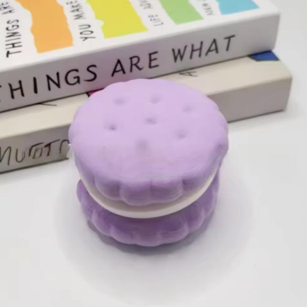 Slow Rising Cake Shaped Squishy Toy Soft Pinch Relax Toy Portable Sensory Decompression Play Toy Daily Emotional Relief