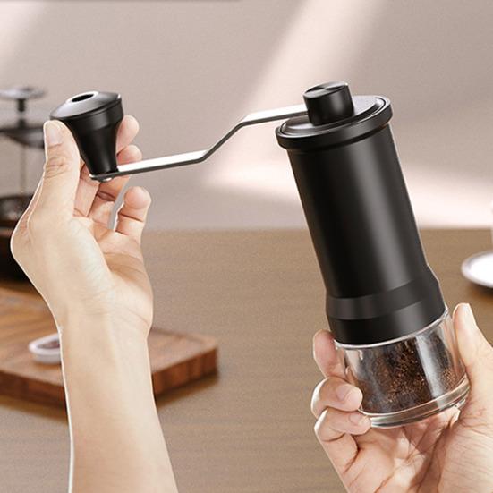 Mini Manual Coffee Grinder with 40 Adjustable Settings Portable Hand Coffee Bean Mill Conical Burr Grinder for Travel Camping Office Espresso
