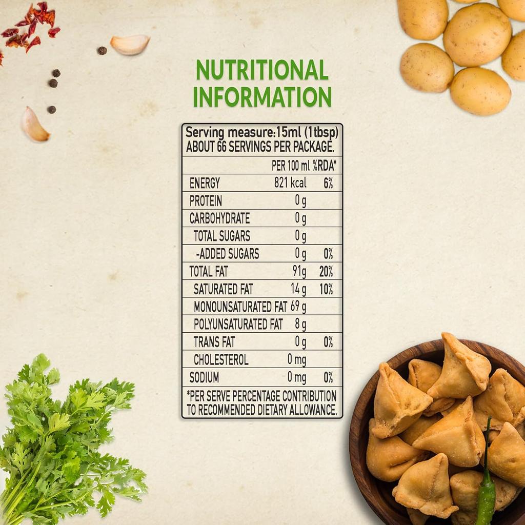 Figaro Extra Light Tasting Olive Oil 1L Pack of 1 | Ideal for Indian Cooking & Deep Frying