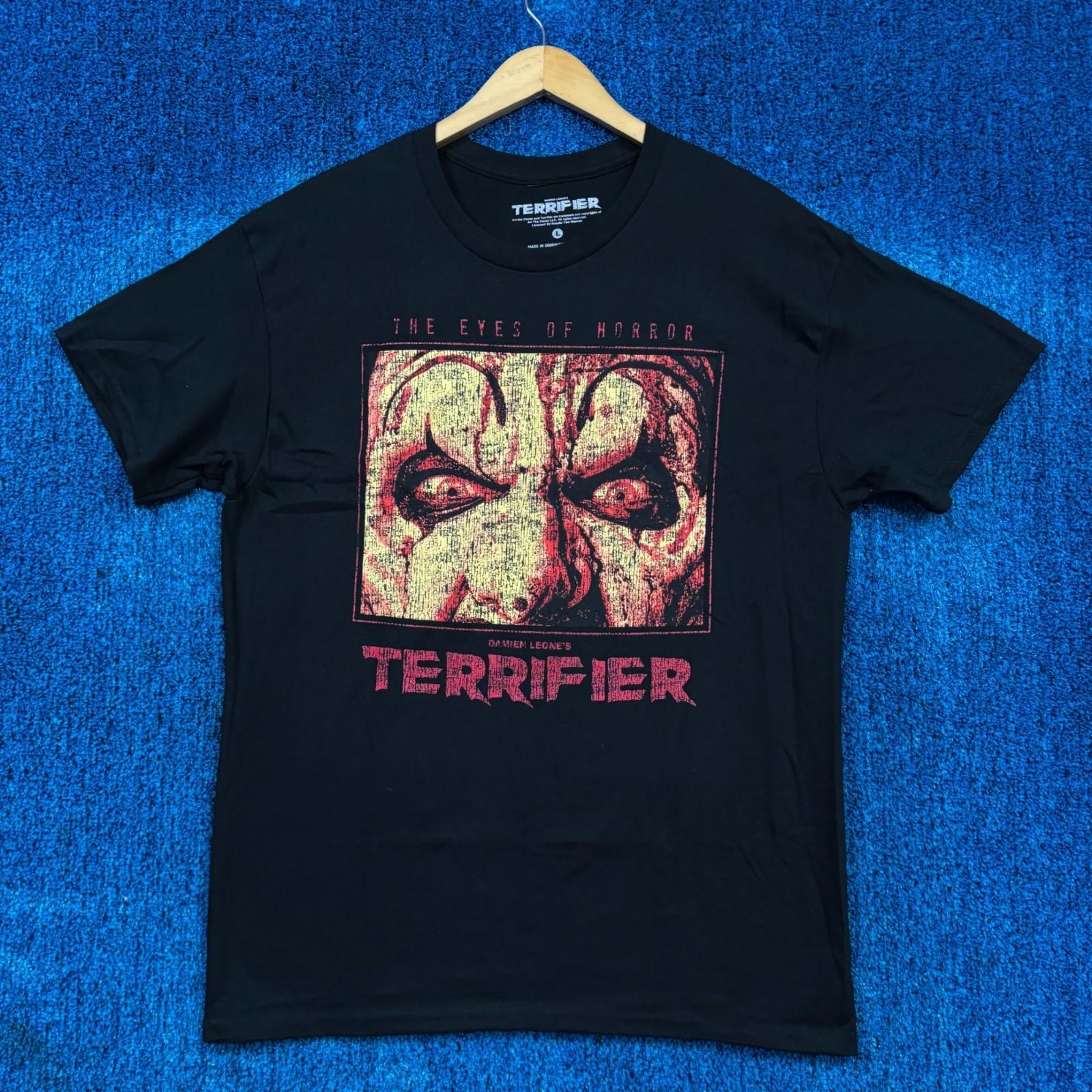 Terrifier “The Eyes of Horror Art the Clown” Graphic T-Shirt Size L XXXXL