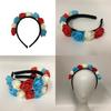 Elegantes Blumen-Haaraccessoire Stirnband für das 70. Platinjubiläum der Königin, inspiriertes Design im Union Jack-Stil