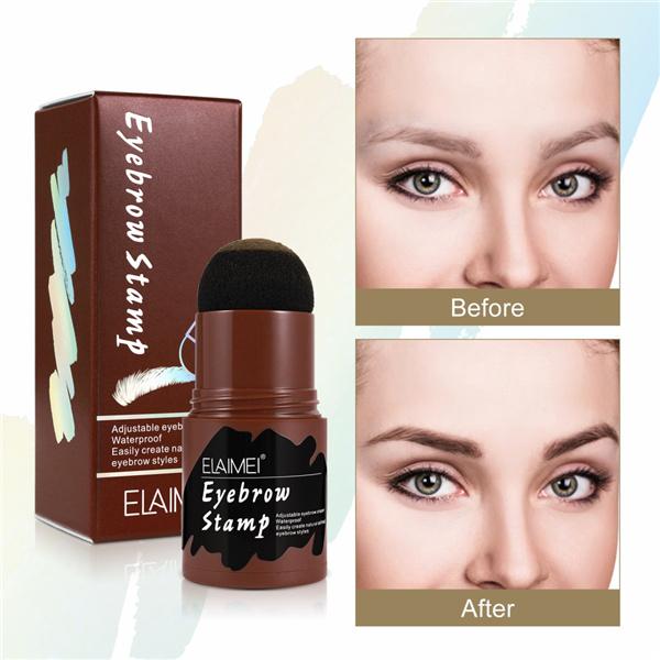 Buy ELAIMEI Eyebrow Seal Brow Stamp Shaping Kit Eyebrow Powder Seal