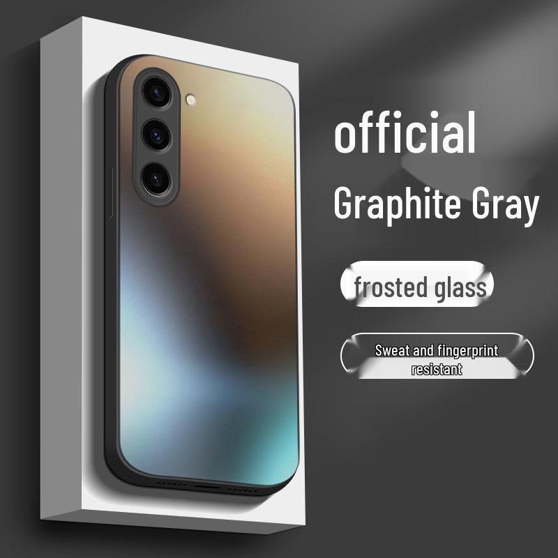 Frosted Glass Full Coverage Anti-Drop Phone Case for Samsung S24/S24+