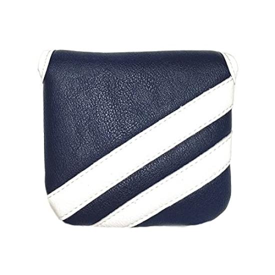 Head Cover Putter Cover for Mallets Compatible with Odyssey 2 Ball TaylorMade Spider Putter Plain (Green (White Line))