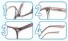 High reading blue light UV UV TR90 gray [JO] quality, stylish, men's glasses, cut, cut, cut, material, 2.00