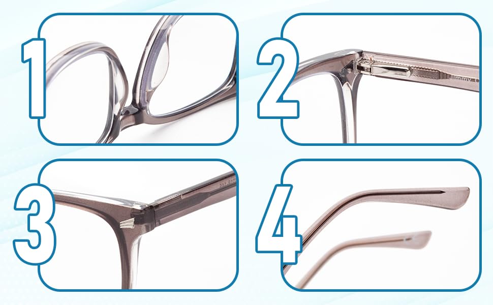 High reading blue light UV UV TR90 gray [JO] quality, stylish, men's glasses, cut, cut, cut, material, 2.00