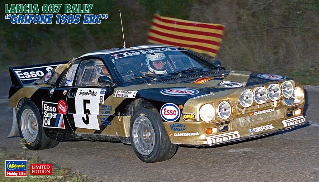Hasegawa Lancia 037 Rally Grifone 1985 ERC plastový model 20485 1/24