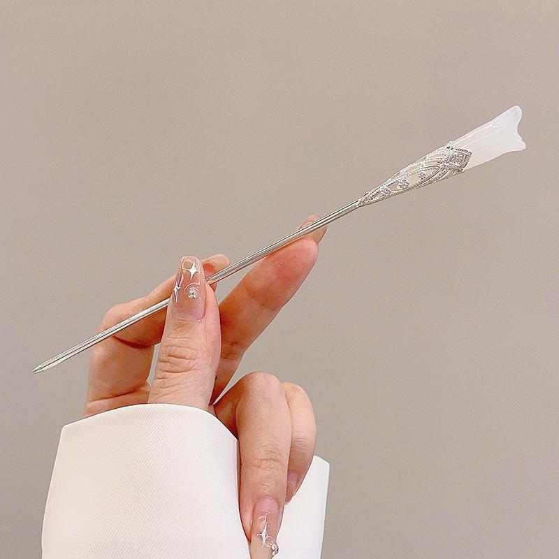 

Элегантный китайский стиль заколка для волос кисточка палочка для волос традиционный цветочный дизайн прическа аксессуар женские ювелирные изделия шпилька игла для волос