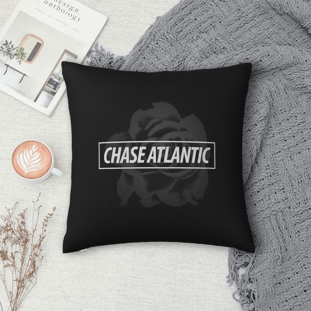 Chase Atlantic Rose Logo  Square Pillowcase Pillow Cover Cushion Throw Pillow for Home Sofa Living Room
