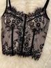 Sexy European & American Lace Eyelash Slimming Vest
