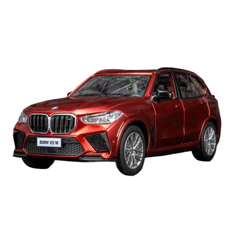

1/32 BMW X5M внедорожник литые игрушечные машинки и транспортные средства модель автомобиля звук и свет инерционные машинки игрушки для детей подарки красный