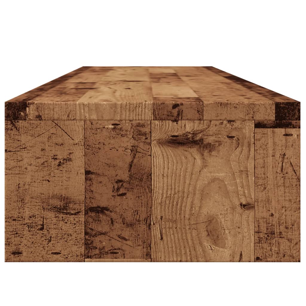 Monitor Stand with Vintage Wood Look 100 X 24 X 13 Cm Engineered Wood