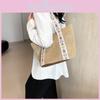 Trendy Spring 2024 Large Capacity Casual Shoulder Tote Bag Chic Woven Straw Handbag
