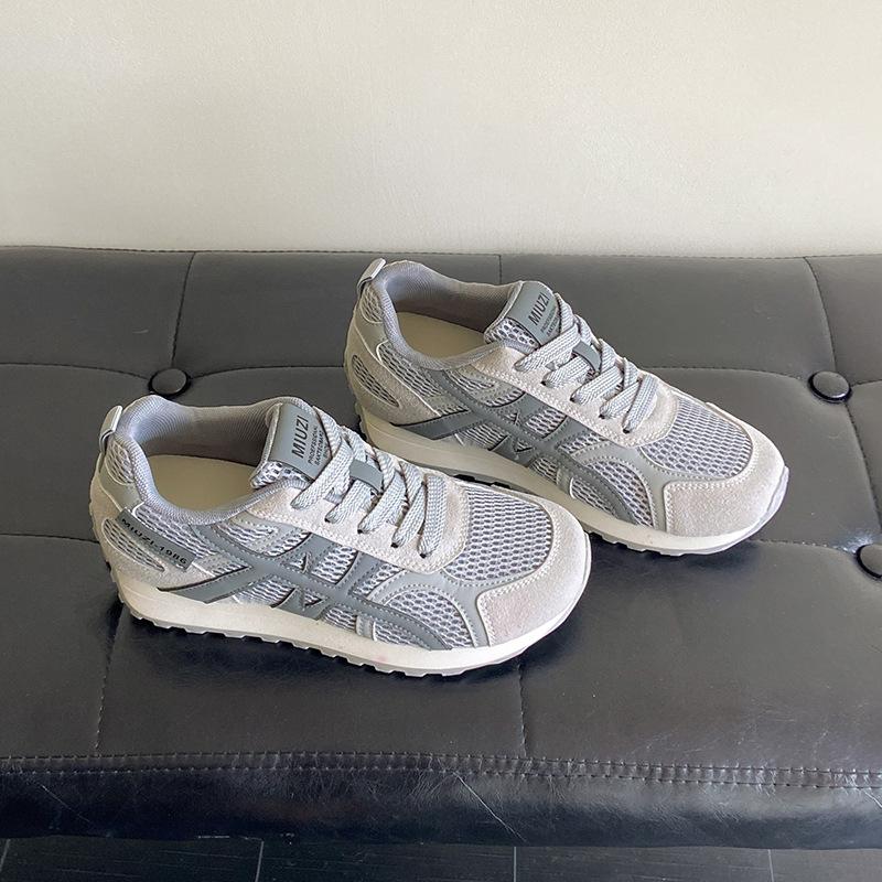 Platform-soled Forrest Gump Shoes Women's 2025 Summer and Autumn New Versatile Breathable Mesh Casual Flat-bottomed Running Sneakers