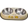 HELLOJOY Doppelnapf aus Edelstahl für Tierfutter und Wasser