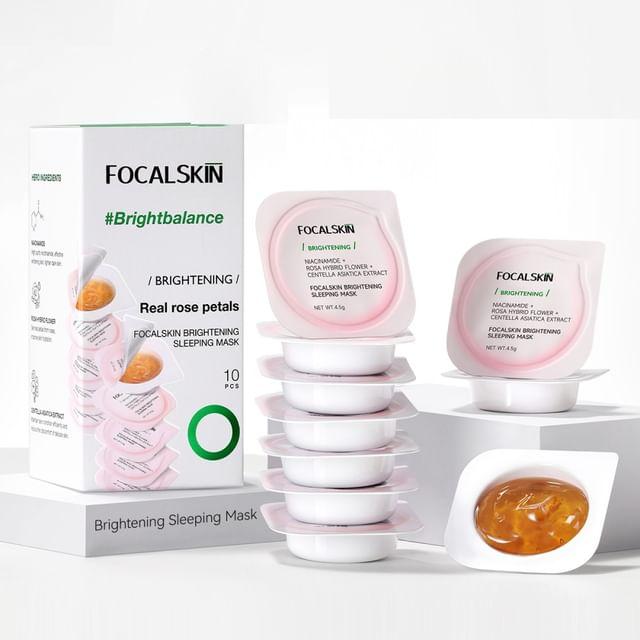 FOCALSKIN - Brightening Sleeping Mask Set #Sleeping Mask - 4.5g*10pcs