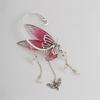 Butterfly Charm Drop Earrings Alloy and Resin Earwear Earbone Clip Decoration Perfect for Modern Women's Daily Party Use