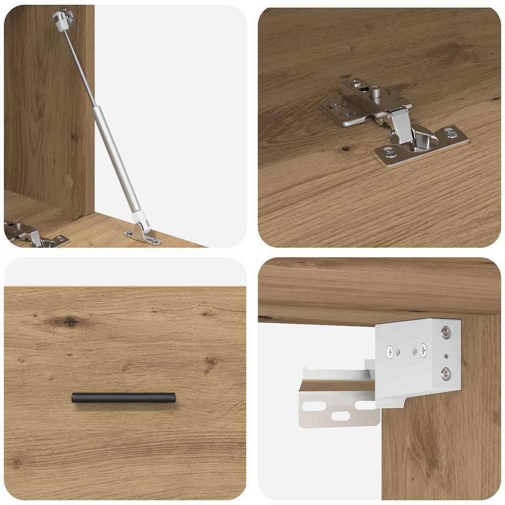 Wall Cabinet 100 x 36.5 x 35 cm Engineered Wood Artisan Oak