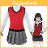 Kakegurui Midari Ikishima Costume Exceptional School Uniform Dress Set For Parties
