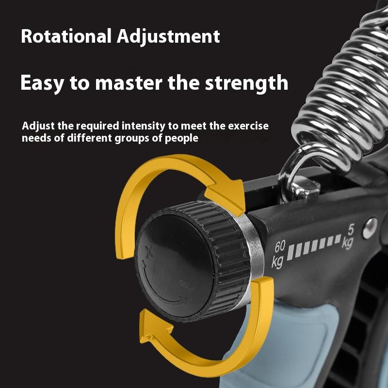 5-60kg Adjustable Grip Strength Fitness Equipment Men Women Train Wrist and Finger Strength TPE Rubberized Hand Grips