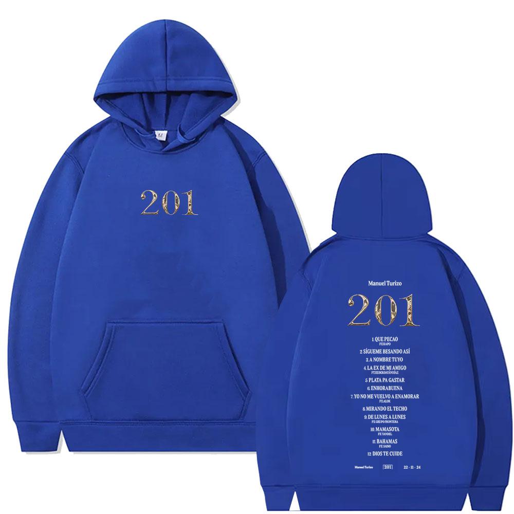 Rapper Manuel Turizo Album Graphic Hoodie Men Women Fashion Music Sweatshirt Man Casual Retro Oversized Hoodies
