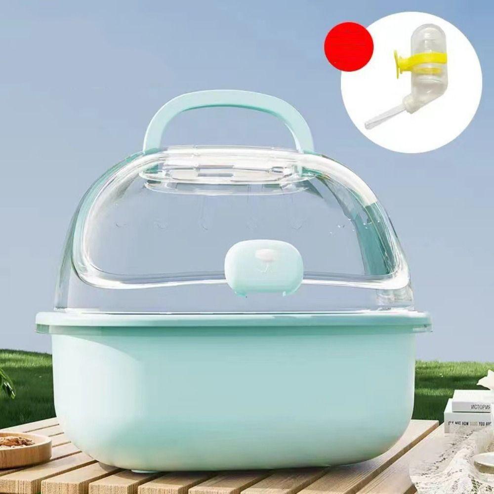 Portable Hamster Travel Carrier Breathable Small Pet Carrying Box Hedgehog