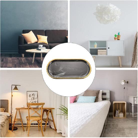 

Counter Bracelets Holder Vanity Soap Bathtub Sundries Decorative Candle Towel Tank Bathroom Dish Cosmetic Bracelet Desktop Cake Ceramic Shampoo