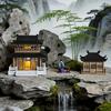 Miniature Chinese Courtyard Rockery Aquarium Ornaments