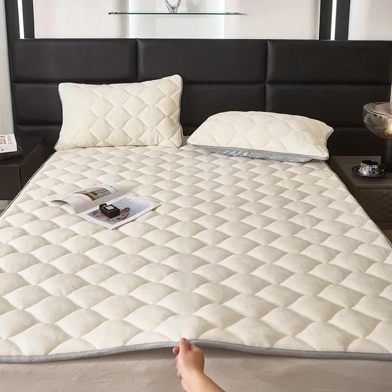 2024 neue 230g hochgramm verschlüsselte verdickte Milchvliesmatratze (Bettkissen) Serie Herbst und Winter