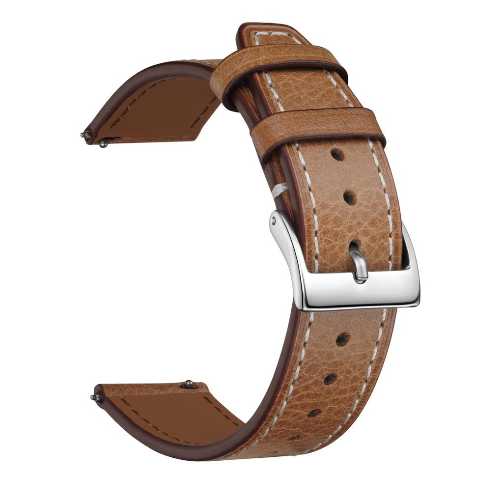 High-End First-Layer Leather Strap, Suitable For 20Mm22Mm Unisex Multi-Color Square Tail Leather Watch Strap Chain