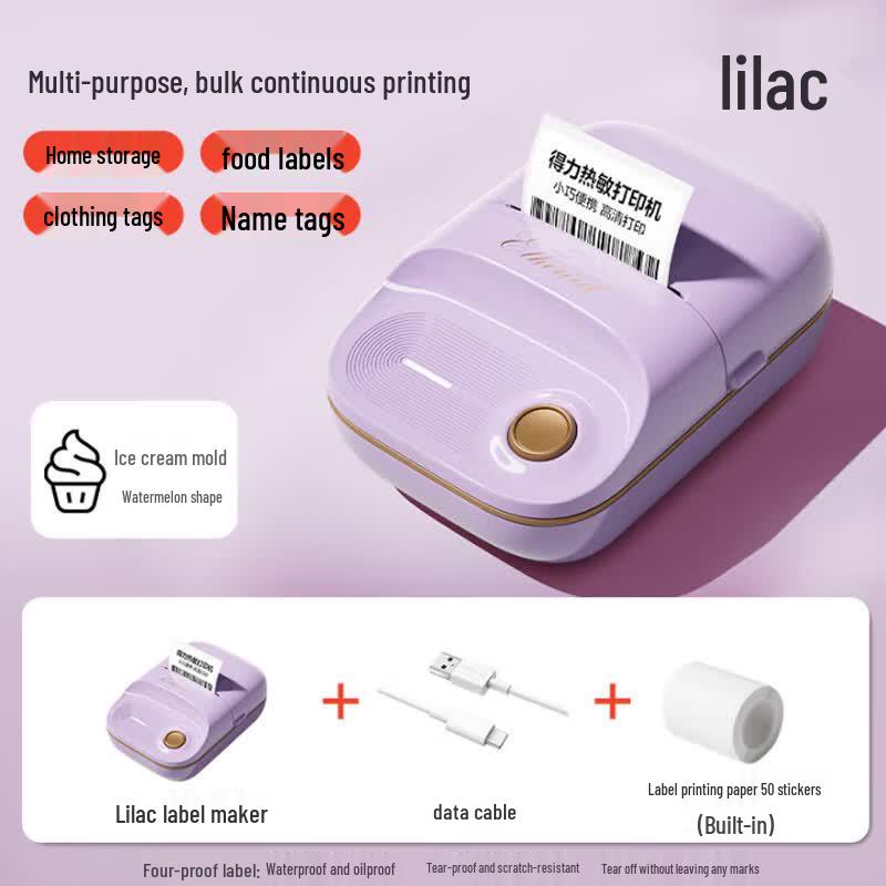 Deli Q20 Mini Portable Thermal Label Printer