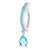 1PCS Heart Crystal Belly Button Rings For Women Fashion Reverse Belly Piercing Buckle Butterfly Navel Barbell Body Jewelry Gift