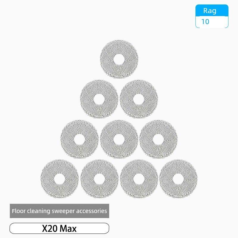 Accessories for Xiaomi Sweeping and Mopping Robot X20 Max: Side Brush, Filter, Cloth, Dust Bag, Cleaning Fluid, Consumables