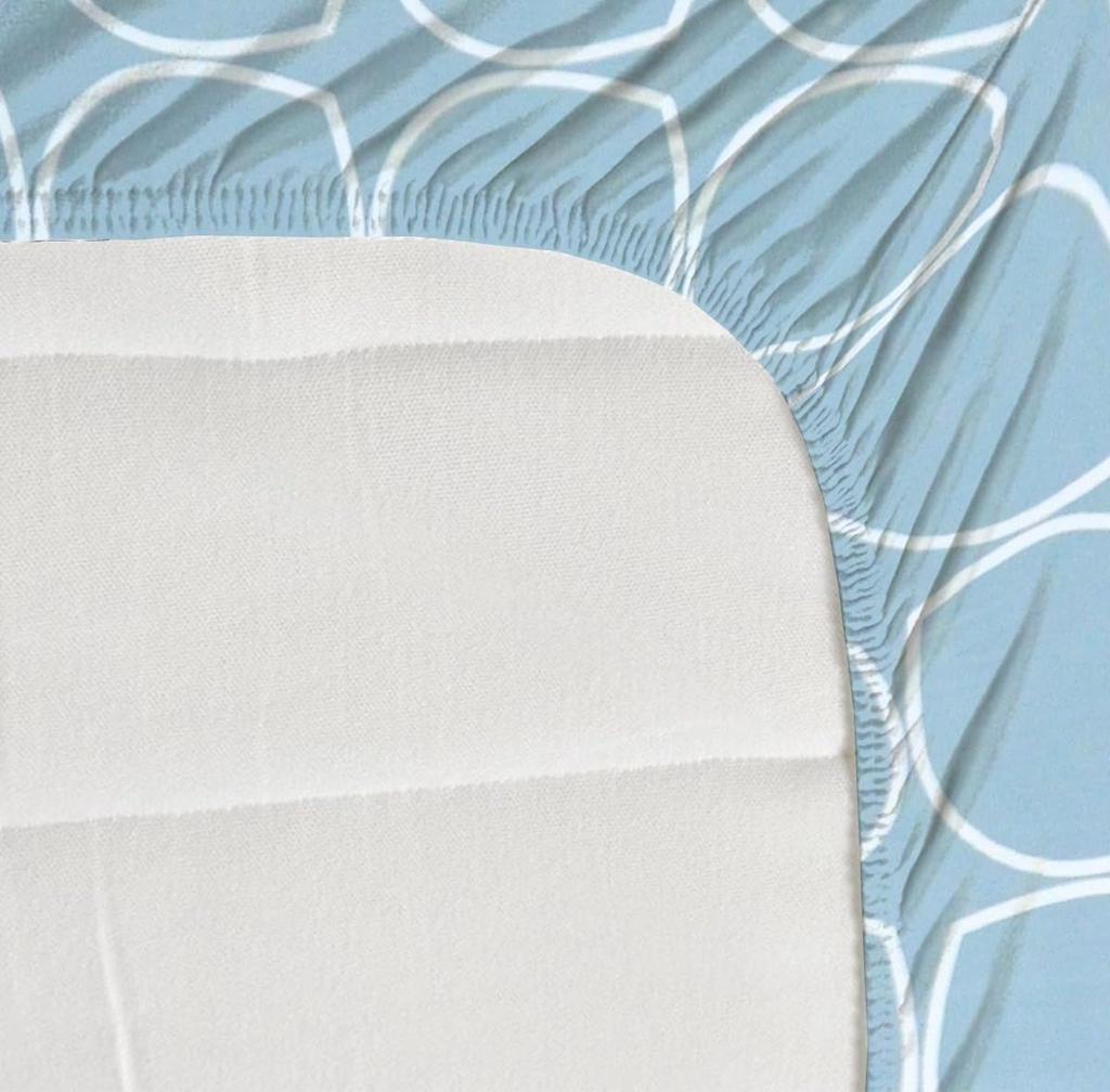Premium Cotton Elastic Fitted Bedsheets  | Size: Bedsheet - 198.12CM x 182.88CM + 25.4CM (Drop) Pillow Cover -  46 cm x 68 cm