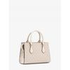 Michael Kors Sheila Center Zip Satchel Small   Mk Signature 35s3g6hs5b2605 Light Cream Multi