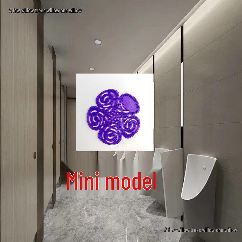 Plum Blossom Urinal Deodorizer & Anti-Splash Screen 1 piece - Green Triangle