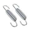 2x Motorcycle Exhaust System Fully Rotatable Mounting Springs Stainless Steel